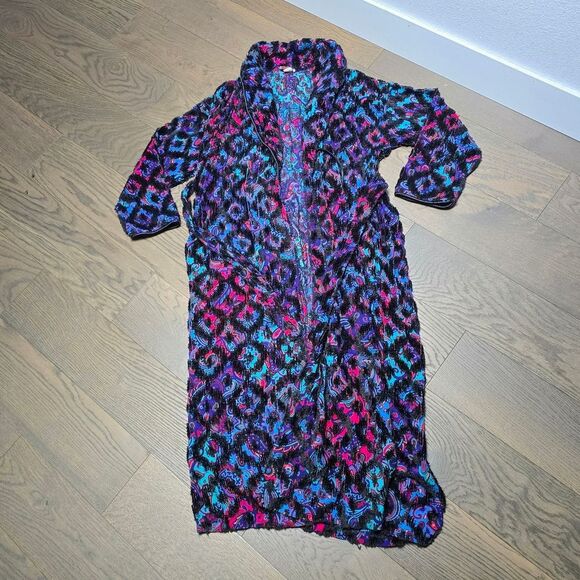 Vintage 50s Stan Herman for Herbcraft Chenille Satin Paisley Art Deco Housecoat - Picture 5 of 10